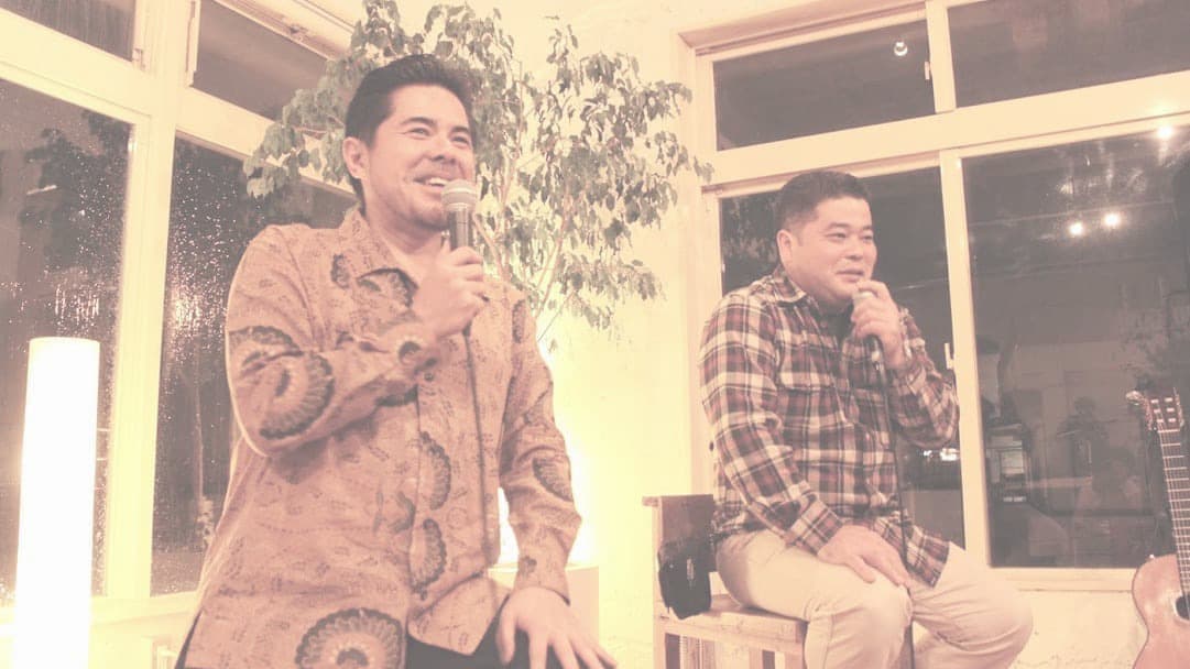 ギターライセバダでのアルベルト城間と仲間功